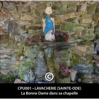 Carte postale – Lavacherie, la Bonne Dame dans sa chapelle du Cheslin
