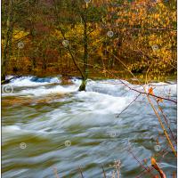 Carte postale – Ourthe occidentale en crue